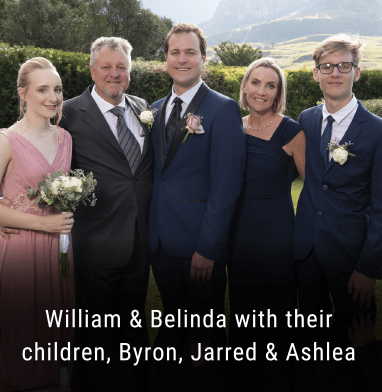 William and Belinda with their children